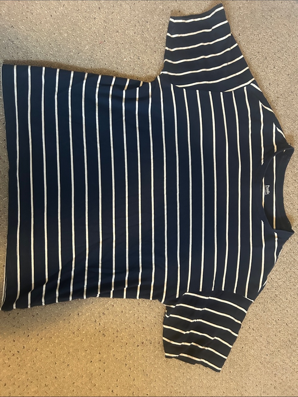 100% Organic Cotton Oversized Striped Tee